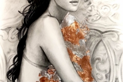 Monica Bellucci, 70x100 cm,	kuiv pintsel, paber	2014