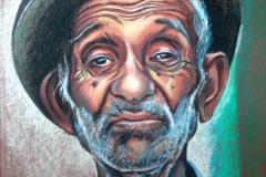 Vana mees,	50x70 cm,	pastell, paber	2013